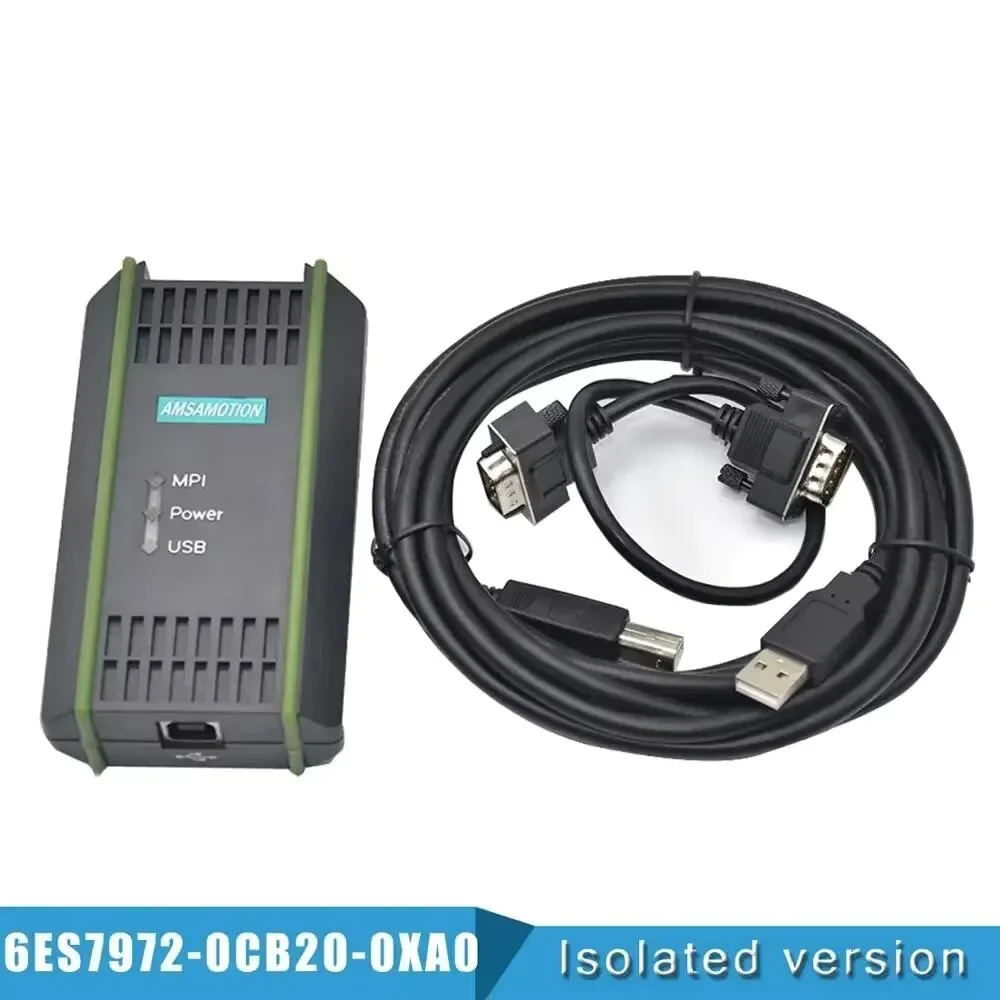 USB-MPI Programming Cable 6ES7972-0CB20-0XA0 PC Adapter For Siemens S7-200/300/400 PLC RS485 Profibus MPI PPI DP Communication