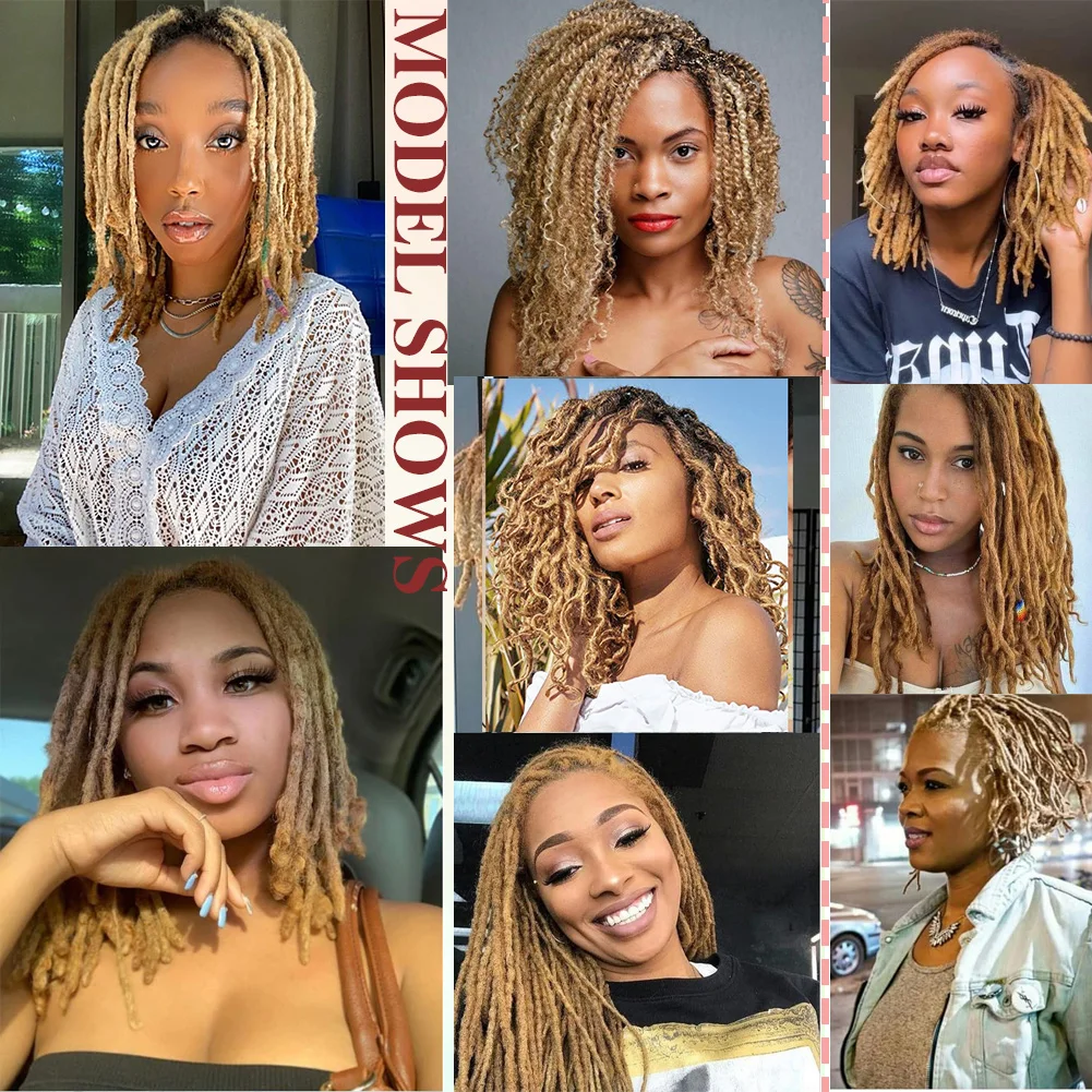 27 #   Extensiones de cabello humano 100% Afro rizado a granel, trenzas sucias Reggae, rastas de pelo de ganchillo Natural brasileño