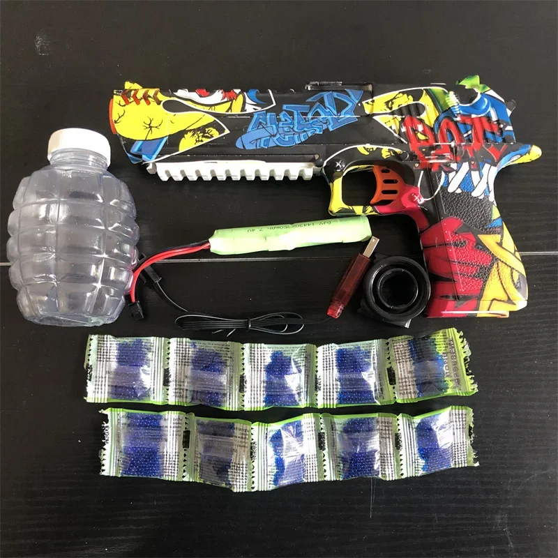 

Электрическая автоматическая Водяная бомба, игрушечный пистолет для мальчиков и девочек, уличная Хрустальная бомба, игрушечный пистолет, детская игрушка в подарок