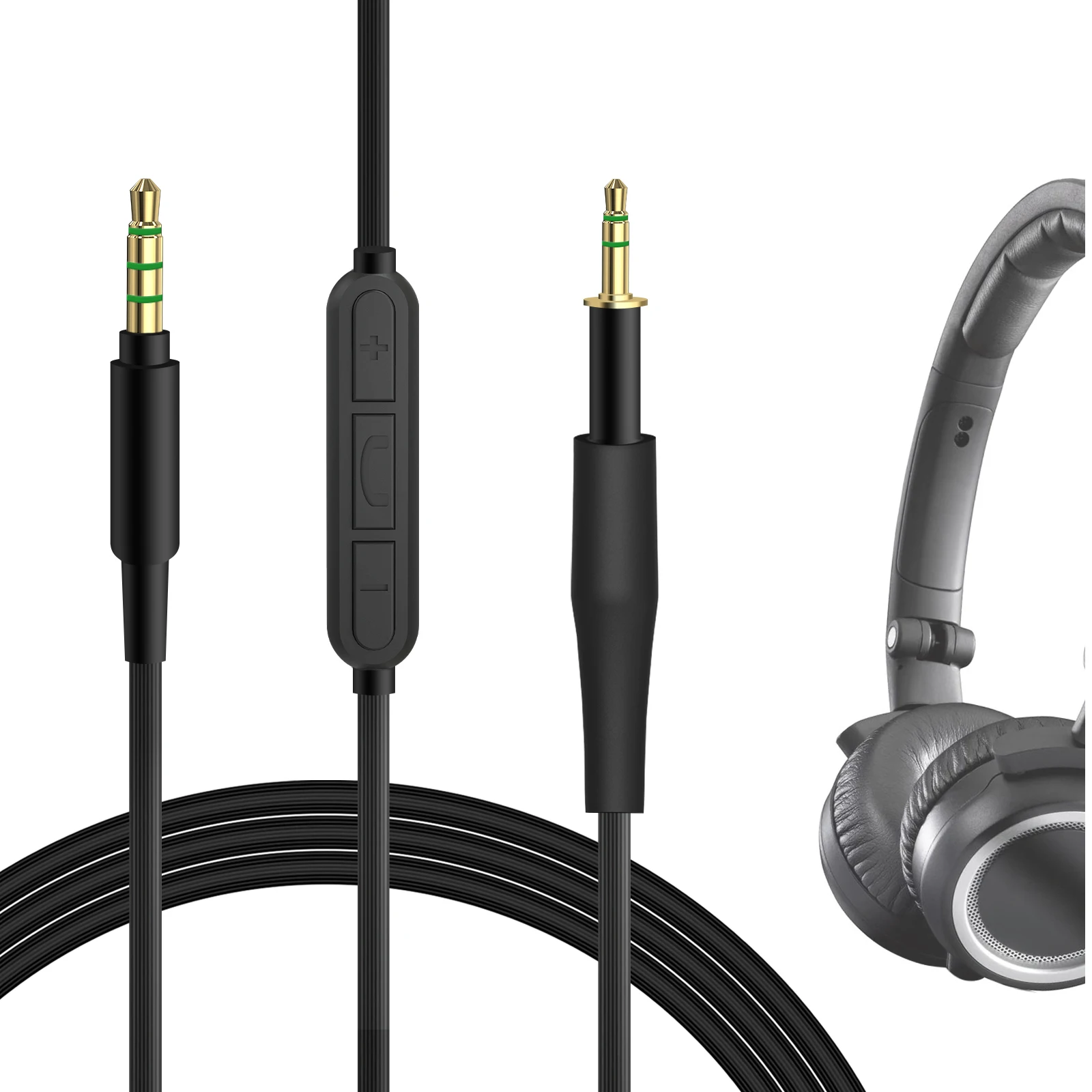 Kabel Audio Geekria z mikrofonem kompatybilny z kablem AKG K451, K452, Q460, K480, K430, K450