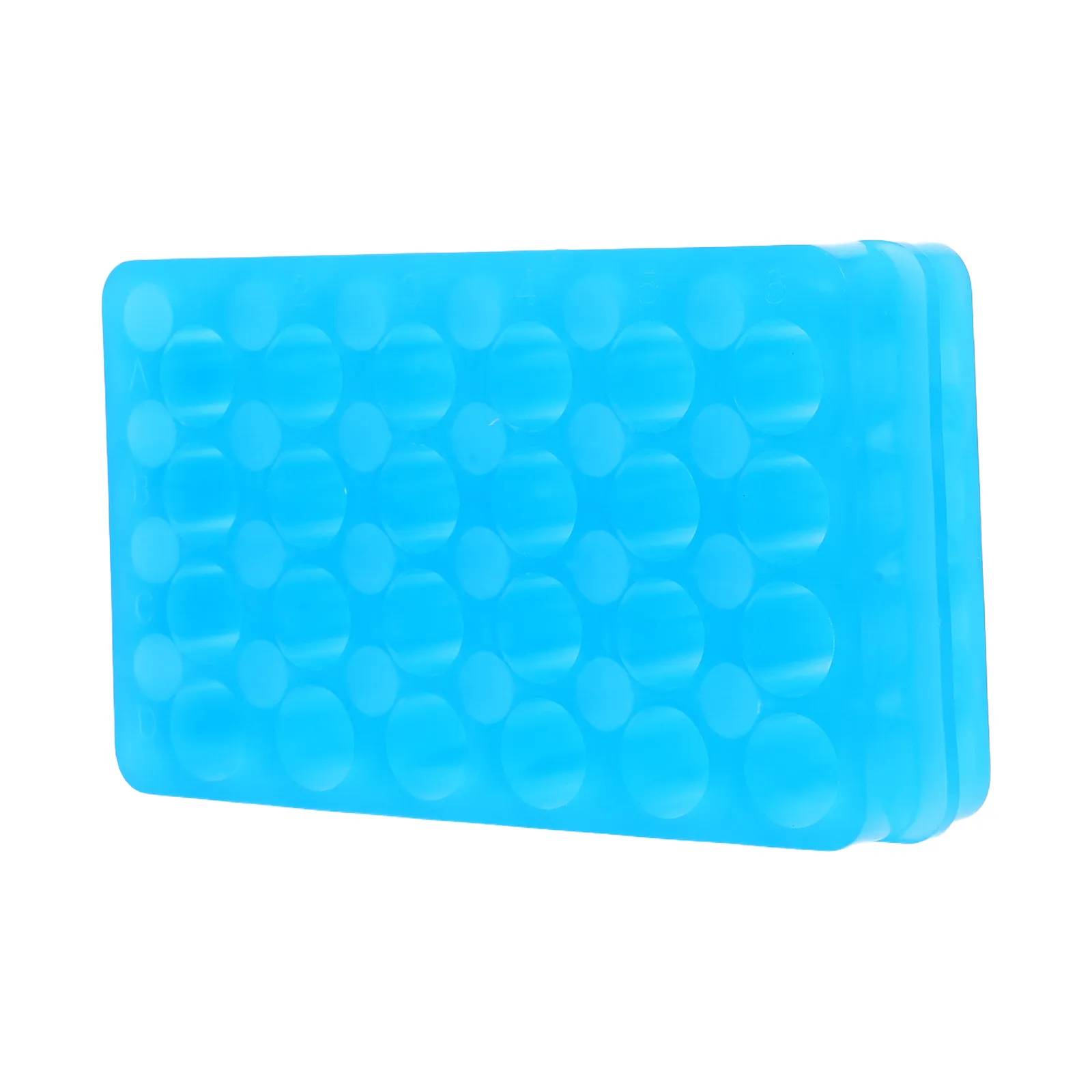 24-Hole Dual-Side Centrifuge Tube Rack Lab-Grade Chemical-Resistant Test Tube Organizer with Slot Design for Sample Storage and