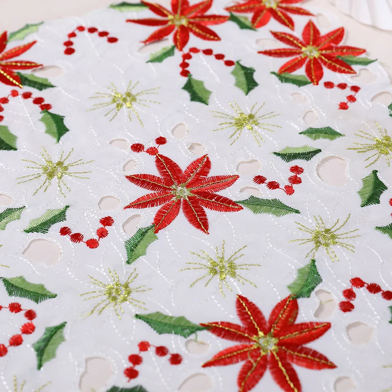 28x43CM 6/4/2/1PCS New Printed Tablecloths Party Picnic Tablecloth Table Decoration Supplie Christmas Embroidered Runners Linens