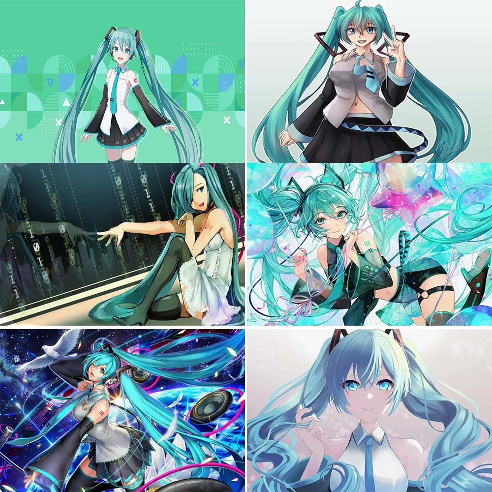 

Hatsune Miku Girl Photo Kid Gift Party Cartoon Children's Birthday Gift Party Baby Shower Decoration Photography Background Prop