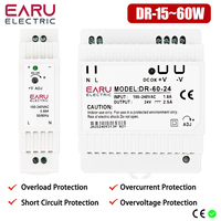 DR Switching Power Supply Single Output DC 5V 12V 24V DIN Rail Switch Power Supply Industrial Transformer Small Volume 100-240V