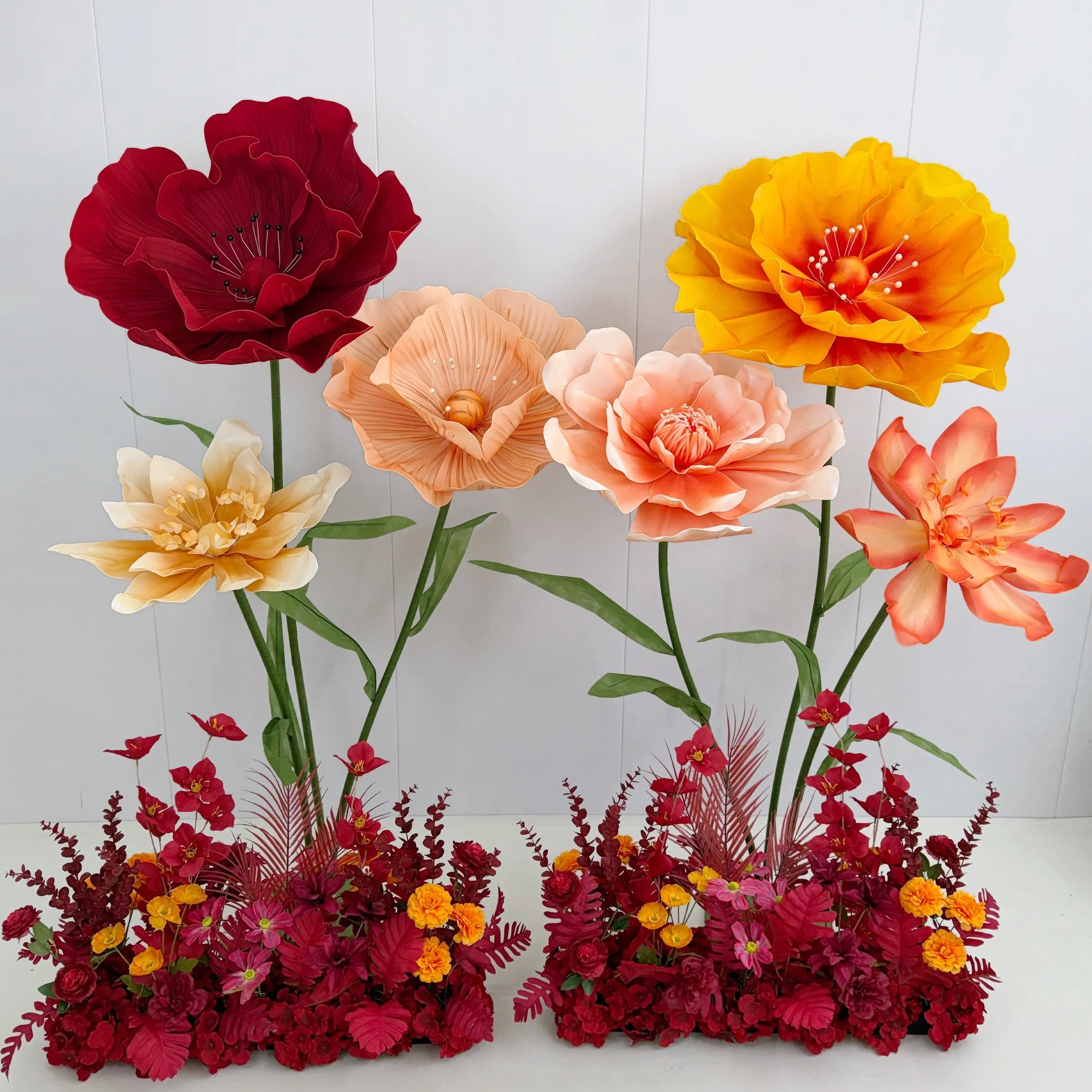 

Big Poppy Paper Flower Wedding Decoration Road Guide Flowers Stand Birthday Party Backdrop Decor Ornaments Stage Window Layout