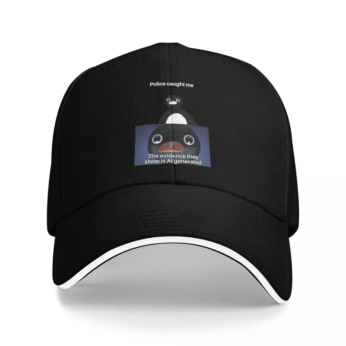 Baseball Caps Funny Meme The Evidence They Show Is AI Generated Graphic Men Women Outdoor Spring Caps