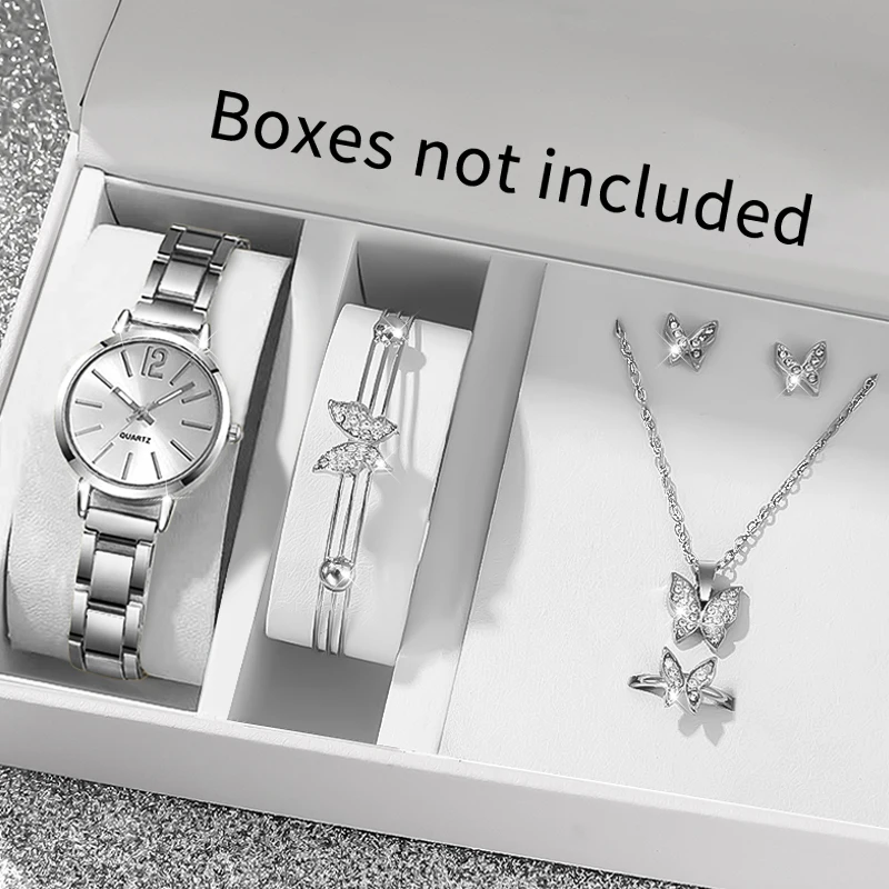 6Pcs Women's Fashion Watch Set, Daily Wear, Valentine's Day, Easter, Christmas, New Year's Day, Gifts for Friends and Family.