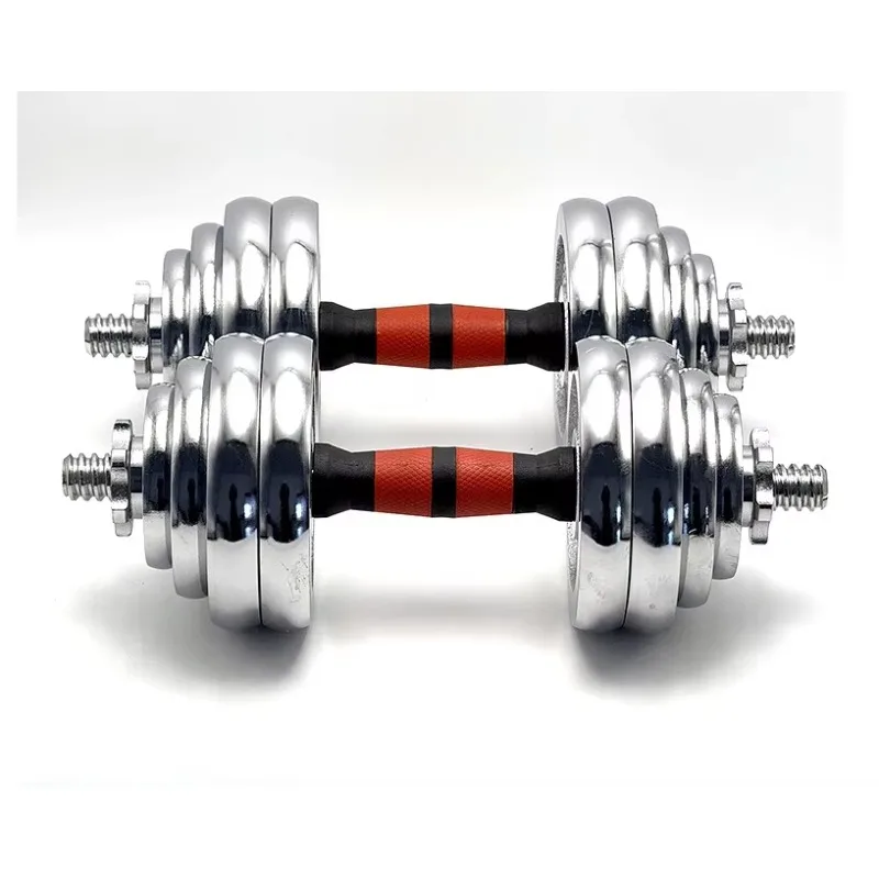 YTYIN المحمولة 15 كجم مجموعة صناديق الدمبل مع الحديد الكهربائي سطح الصلب لكمال الأجسام المنزلية للاستخدام المنزلي