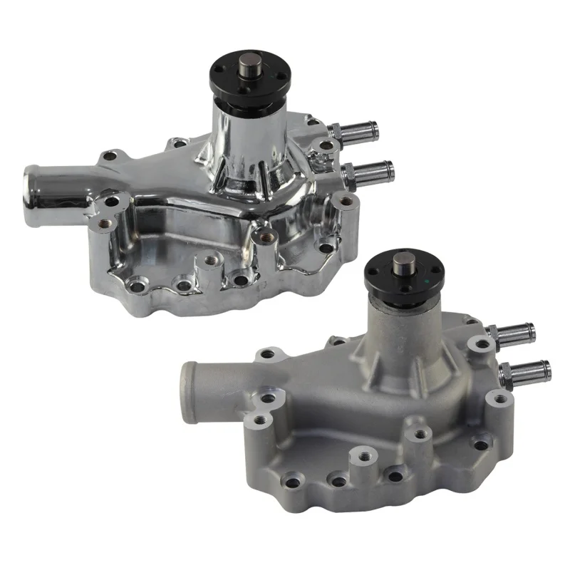 Bomba de Agua de Alto Flujo de Satén/Cromo de Aluminio para Ford SB Windsor Lado del Conductor 289 302 351 4.7L 4.9L 5.8L V8 1963-1978