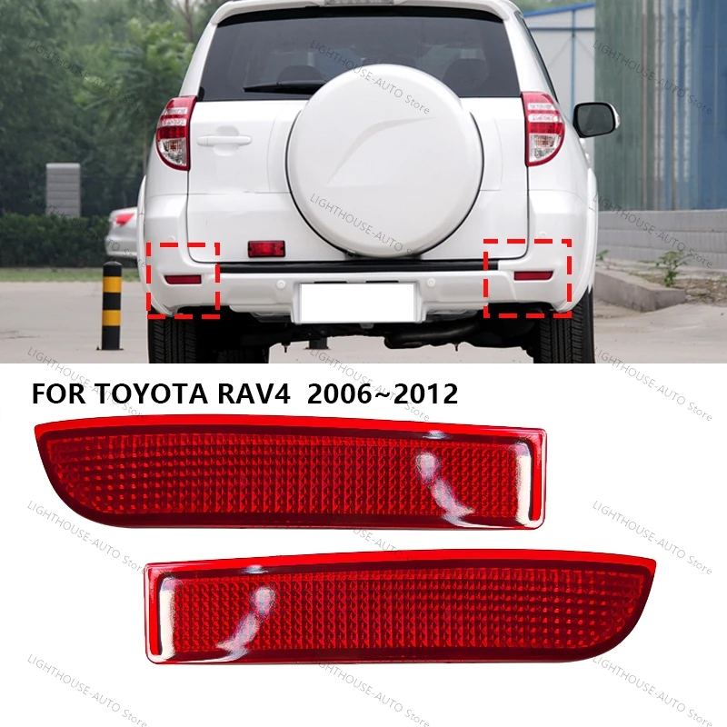 For Toyota RAV4 Vanguard 2009 2010 2011 2012  Rear Bumper Light Fog Brake Stop Lamp Signal Foglamp Car Accessories