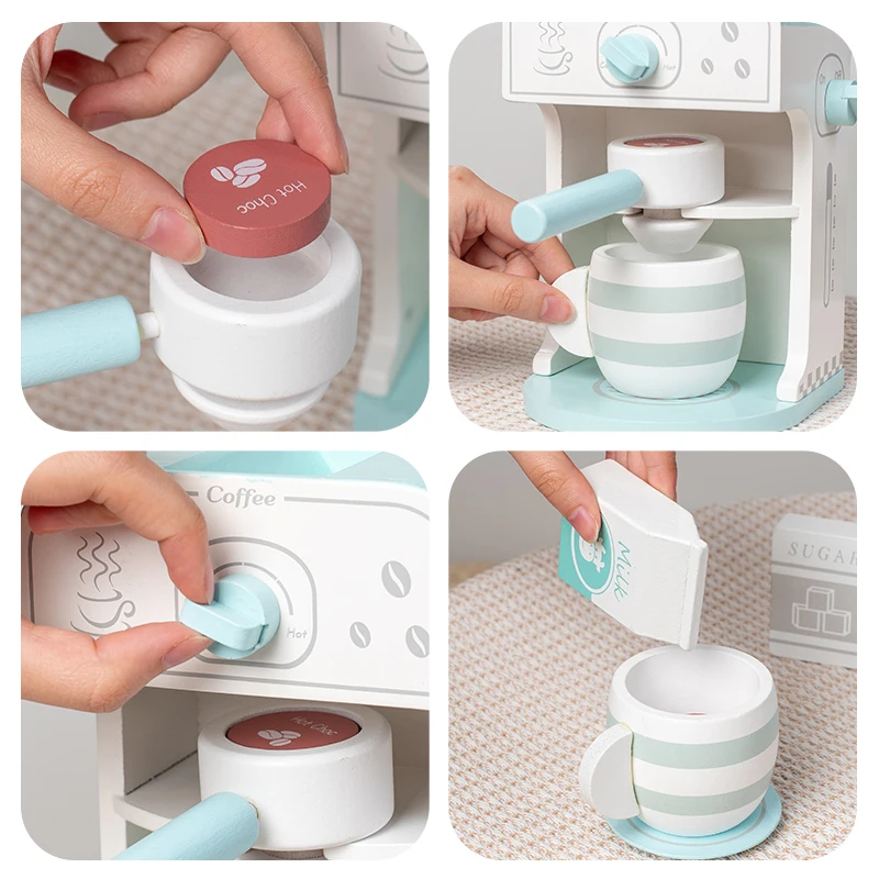 Zestaw do zabawy w parzenie kawy: Zabawaj jako sklepikarz i rob kawę – dzieci się zabawiają interaktywnie!