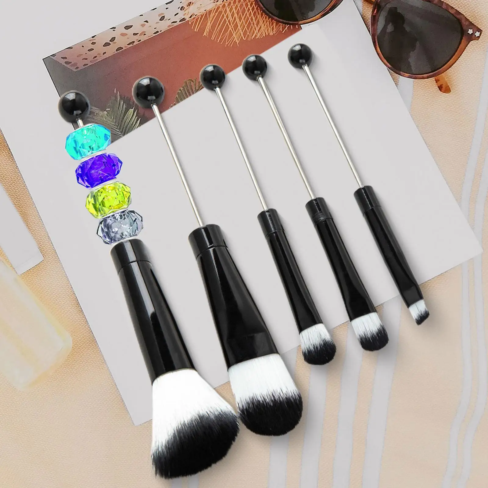 5 Pieces Makeup Brushes Set Comfortable Premium for Adults Mothers Day Women