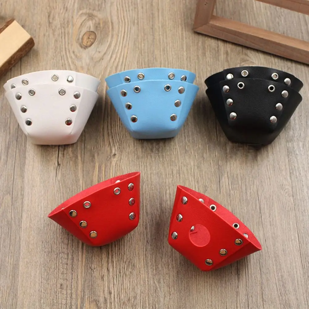 Roller Skate Toe Caps PU Leather Roller Skating Cap Protectors Skate Toe Guards For Roller Skates Toe Cap Shoe Shield