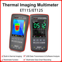 2 In 1 Thermal Imaging Multimeter ET11S/ET12S 90*32 Digital Touch Screen Multifunction Voltmeter, Professional Multimeter Tool