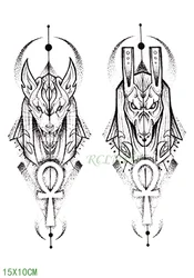 Waterproof Temporary Tattoo Sticker protector of Ancient Egypt Egyptian totem Anubis fake tatto flash tatoo for men women