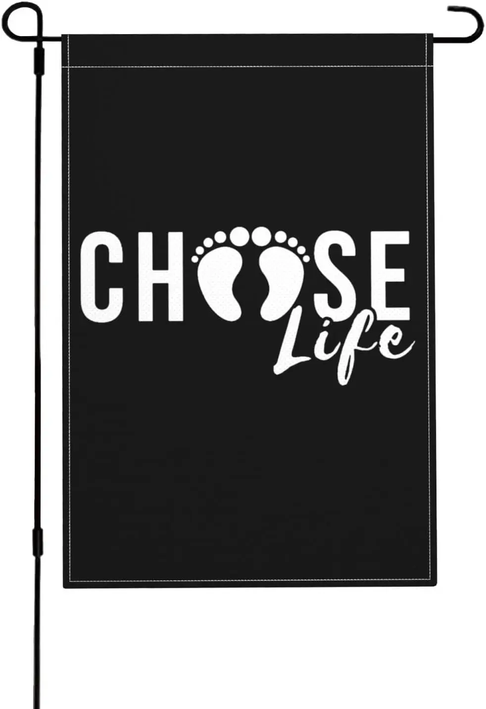 Pro Life Choose Life Anti Abortion Flag 12x18in Garden Flags Vivid Banner Home Porch Room Yard Holiday Decor