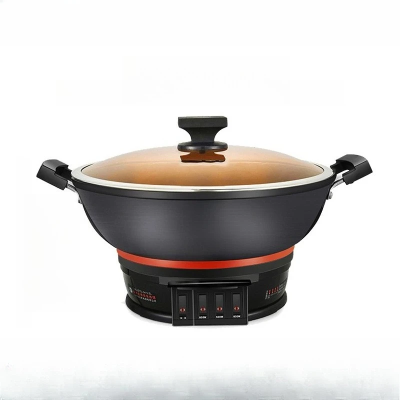 

Electric wok household multi-functional electric heating pan cast iron electric pan frying, cooking and stewing integrated plug-