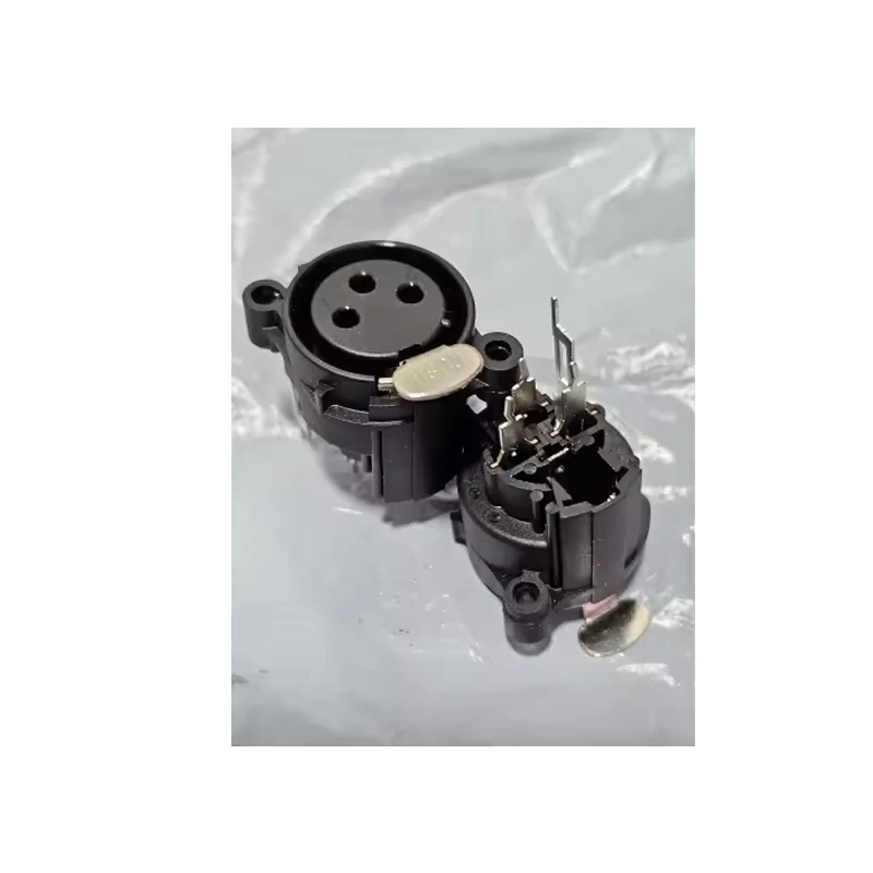 

3 Pole XLR 6.35mm 1/4" Stereo Jack Audio Combo Female Socket Microphone Sound Card Connector with Horizontal PCB Mount