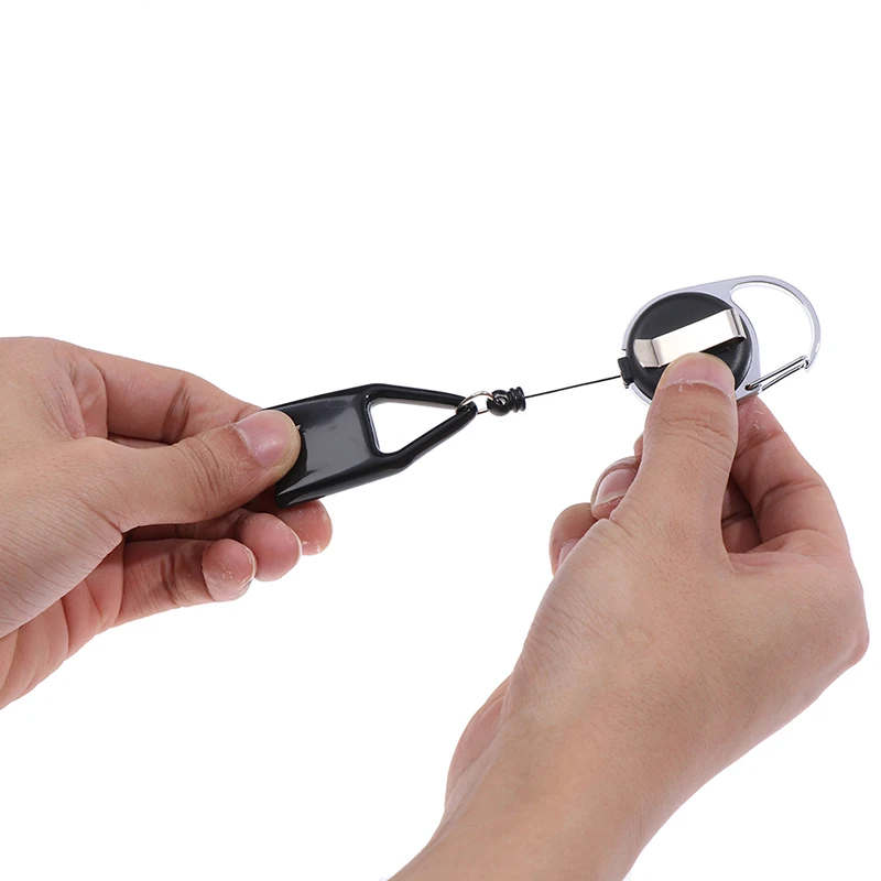 S 1PC New Silicone Retractable Keychain Protective Sleeve Holder Leash Safe Stash Clip Cover  Accessories