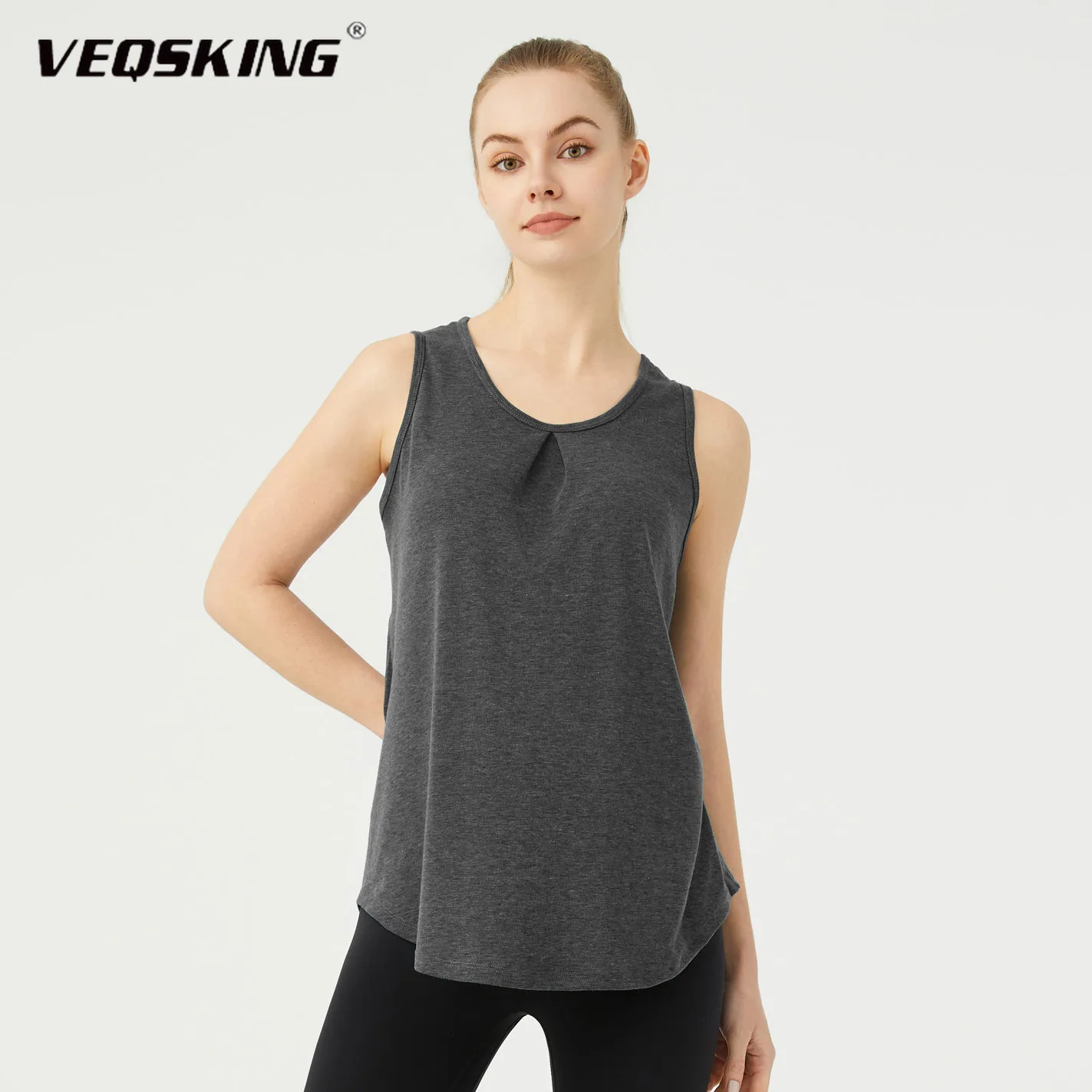 

2025New Sports Vest for Women Wearing Loose Sleeveless T-shirt for Fitness, Running, Yoga Training, Quick Drying, Breathable