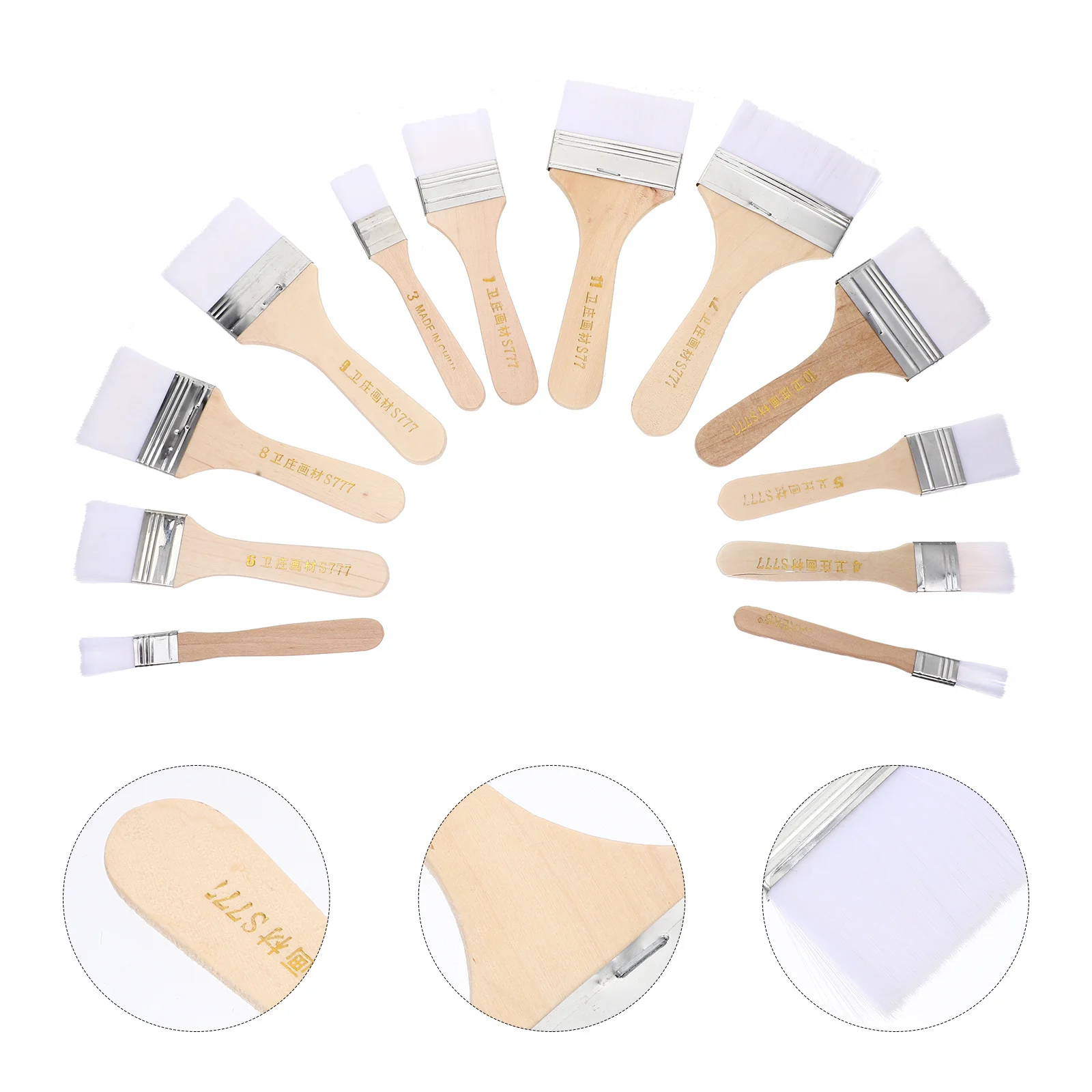 

12Pcs Nylon Paint Brush Set Professional Art Painting Brushes for Watercolor Acrylic Oil Painting Supplies Kit