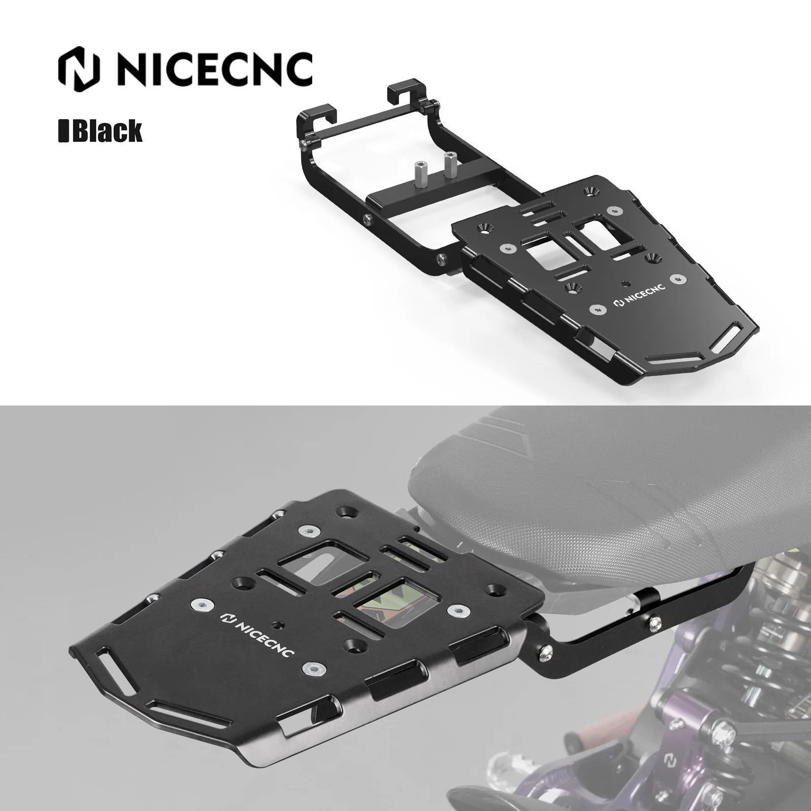 NICECNC For Surron light bee X S L1E Rear Luggage Rack Kit For Segway X160 X260 E-Dirt Bike Luggage Trunk Support Rack