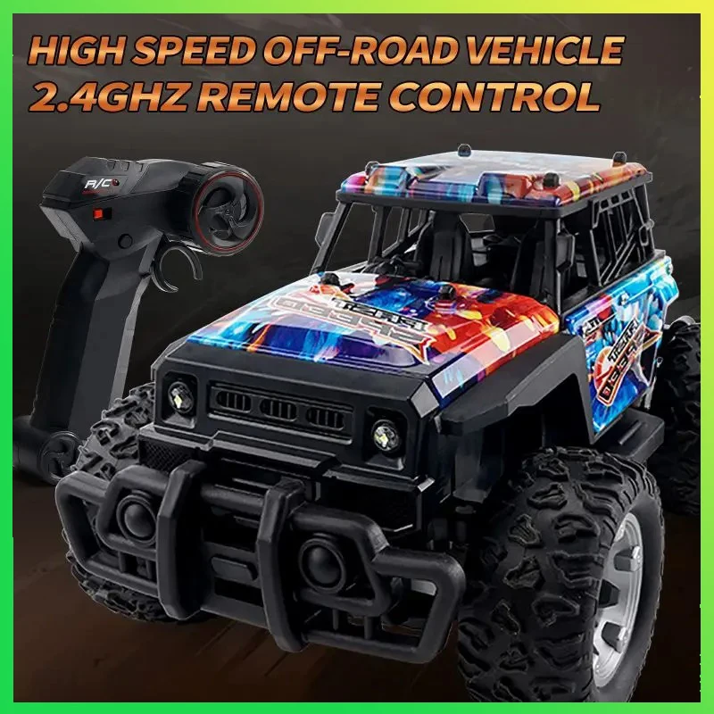 JJRC RC Car Electric Drive Off-Road Big Wheel 2.4G Drift Racing High Speed Remote Control Trucks Boys Toy for Children Christmas