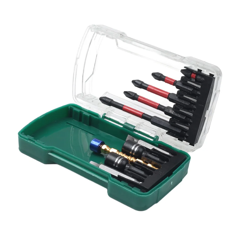 Electric Screwdriver Bit Set 10 Pieces Magnetic Hex Bits for Power Drill Compatible with Most Cordless Drivers