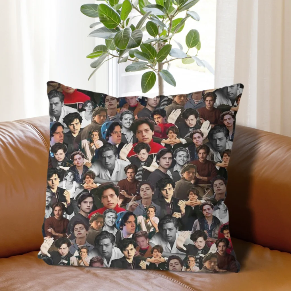 Cole Sprouse Collage Cushion Cover  Home Decor Sofa Pillow Home Pillowcase