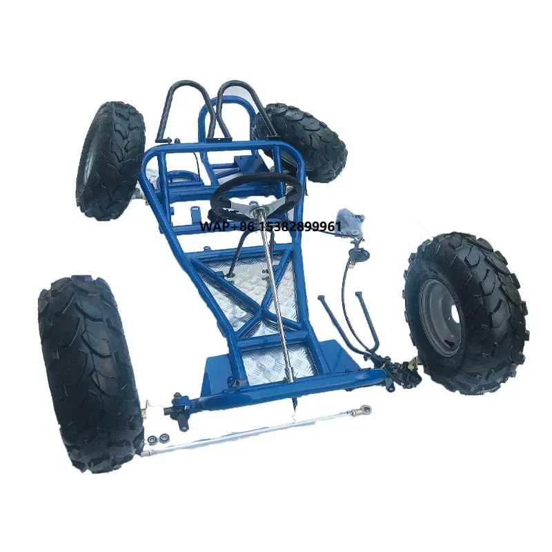 Acessórios para Kart de Drift Modificado HANBON 168CC, Conjunto Completo de Quadro, Eixo Traseiro, Suspensão, Freio a Disco, Rodas de 8 Polegadas