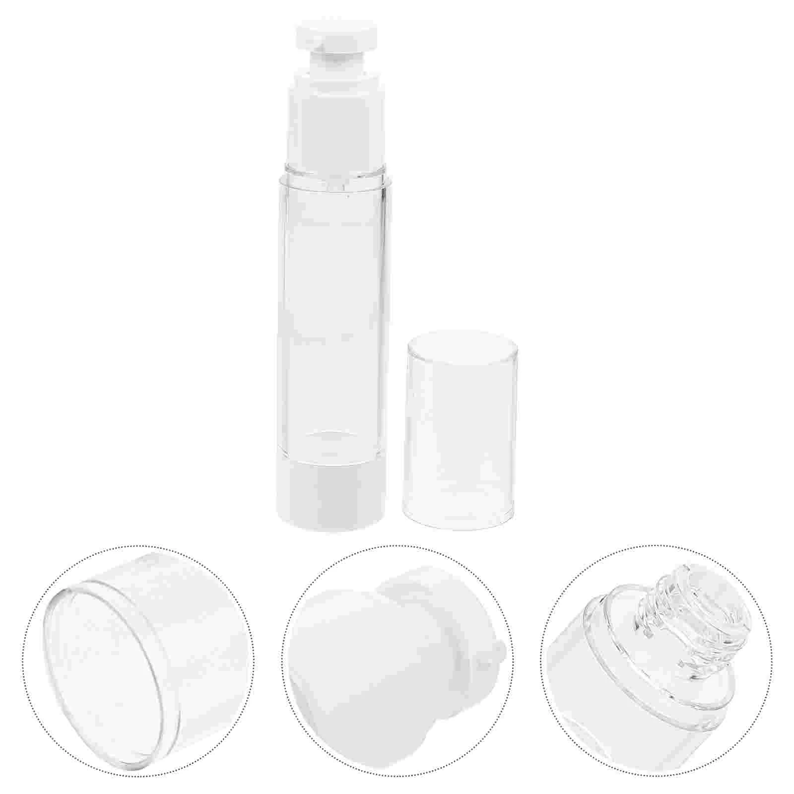 10 bottiglie con pompa, spray sottovuoto, dispenser di sapone per le mani, lozione, sub brocca d'acqua, bianca come viaggio ricaricabile