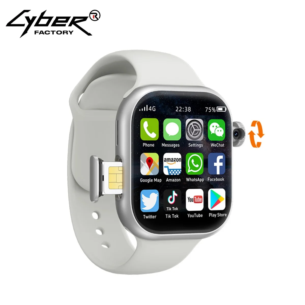 VP19 Smart Watch S9 Series Android With Camera 4G/5G GPS WIFI Compass 2.26 inch 490*580 Amoled 128GB Storage Game Smartwatch S9