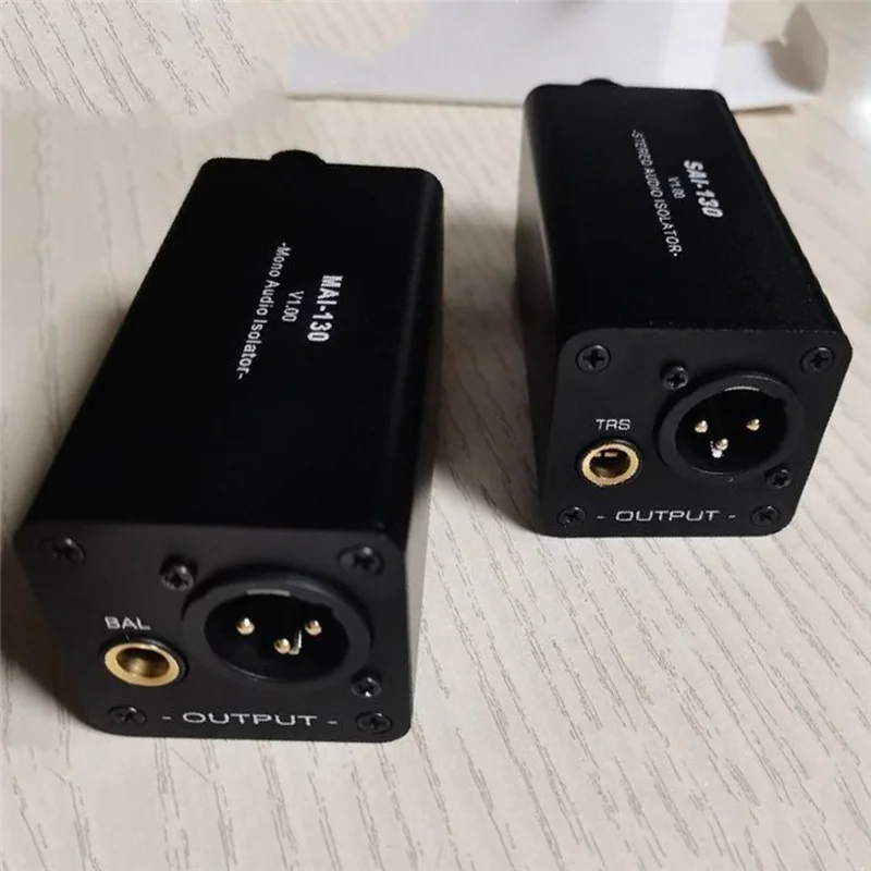 Excellent-Audio Isolator Noise Reduction,Eliminates Current Noise,DI Grounding Box,6.5 XLR Mixer Audio Isolator, MAI-130 Mono Ea