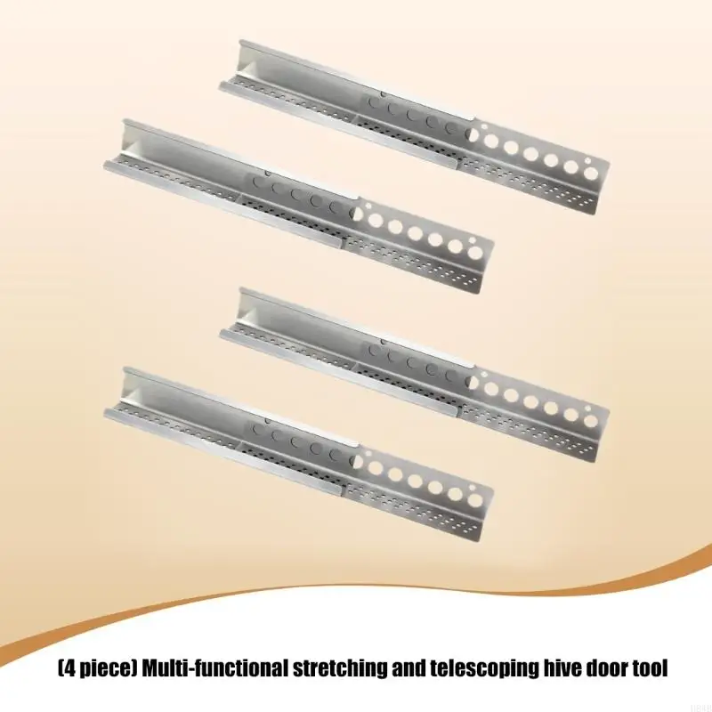 H8WB 4pack حراس مدخل خلايا النحل المعدنية القابلة للعكس مع تصميم تدفقات الهواء المزدوجة لسلامة مستعمرة على مدار السنة