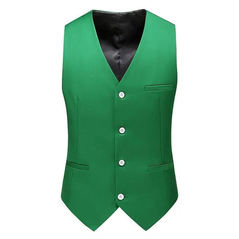 Lh076 Heren Vest Vest Vest Effen Kleur Casual Pak Innerlijke Europese Maat Heren Kleding