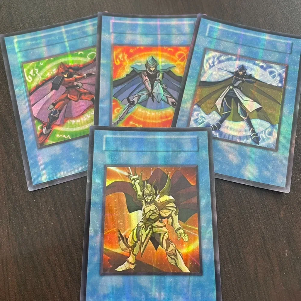 DIY Yu-Gi-Oh! Legendary Knight Legendary Dragon Flash Card Anime Peripheral Game Collection Card Holiday Gift