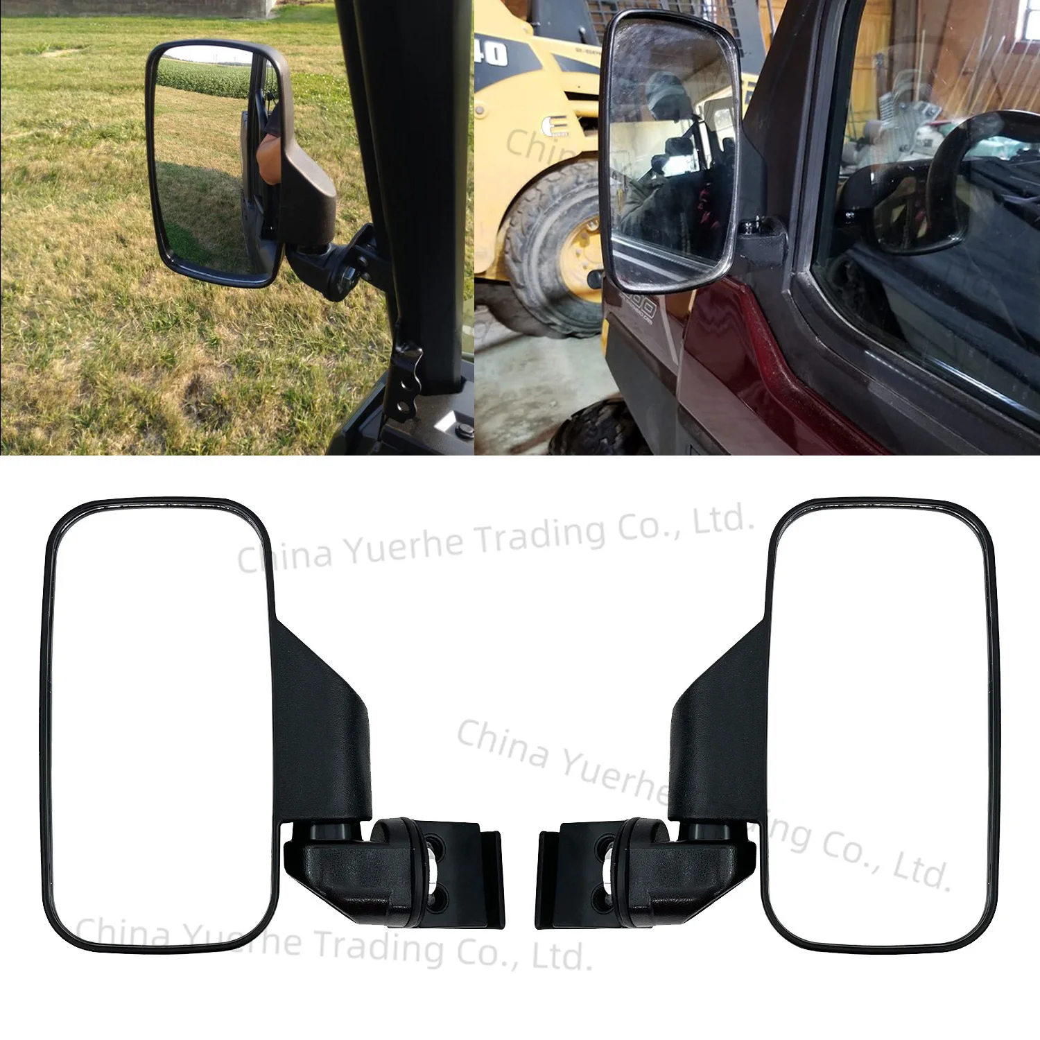 

Motorcycle UTV Rear View Side Mirrors For Can-Am Defender Maverick Trail Polaris ProFit Cabs