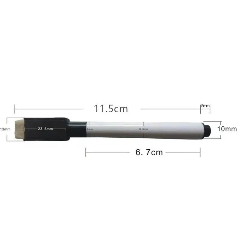 5/10Pcs Rewritable Whiteboard Marker Pen with Eraser No Residue for Office School Teaching Stationery