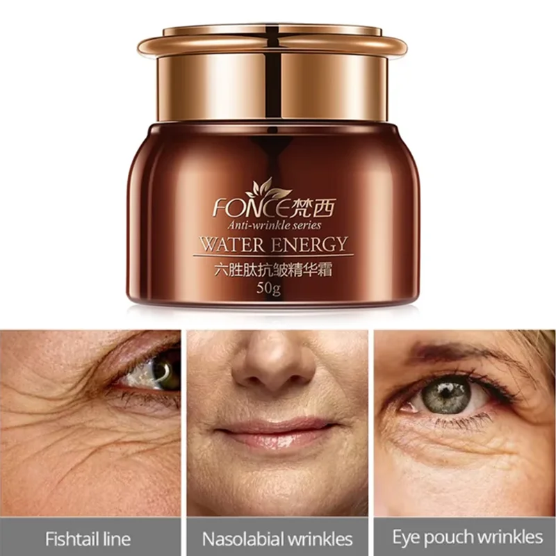 

50g Fonce Korea Anti Aging Wrinkle Remover Face Cream Dry Skin Hydrating Facial Lifting Firming Day Night Cream Peptide Serum