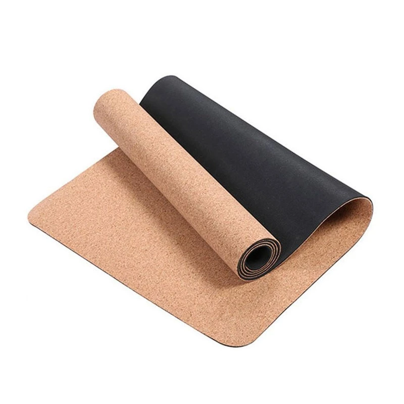 

183X61cm Natural Cork TPE Yoga Mat for Fitness Gym Pilates Exercise Pads Non-Slip Yoga Mats 4mm Absorb Sweat