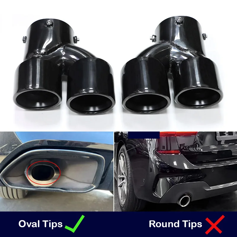 Für BMW M240i M340i M440i G20 G21 G22 G42 Auspuffrohr Upgrade Quad Schalldämpfer Endrohr Spitze Düse Auspuff Kopf