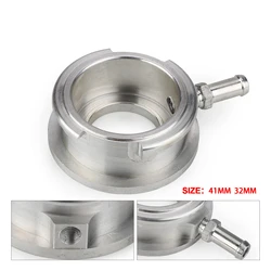 New Car Silver Radiator Filler Neck 41mm or 32mm ID Billet Aluminium Weld-On Radiator Hose Connector Filler Neck Flange Adapter
