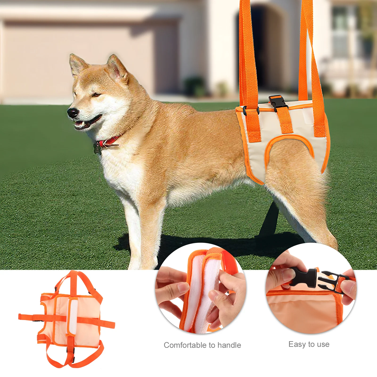 

For Back Leg Support Lift Belt Wide Strap Durable Oxford Cloth Dog Recovery Sling Pet Rehabilitation Aid Dog