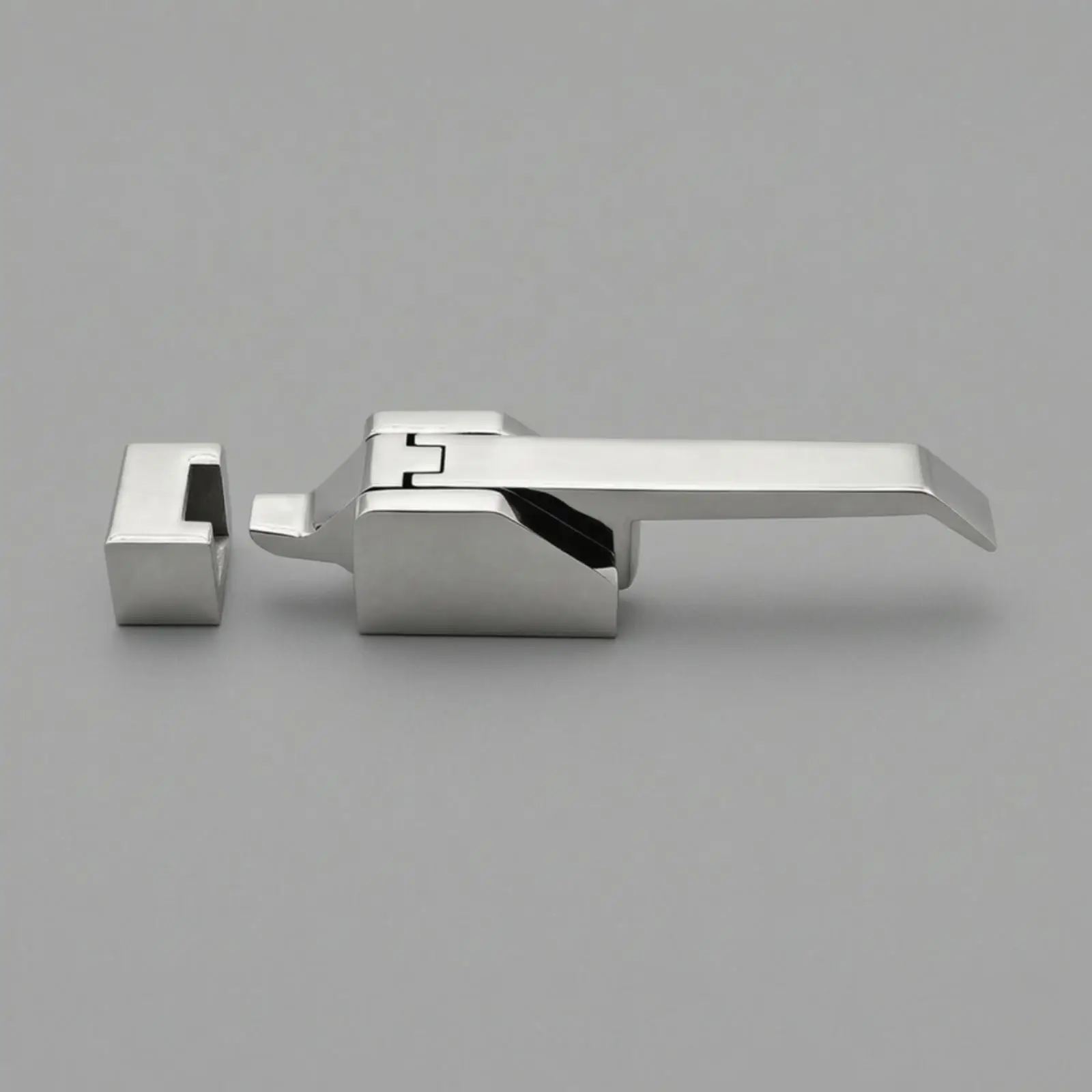 Zinc Alloy Cabinet Latch Door Handle with Locking Lever for Industrial Ovens and Test Chambers Secure Compression Closure
