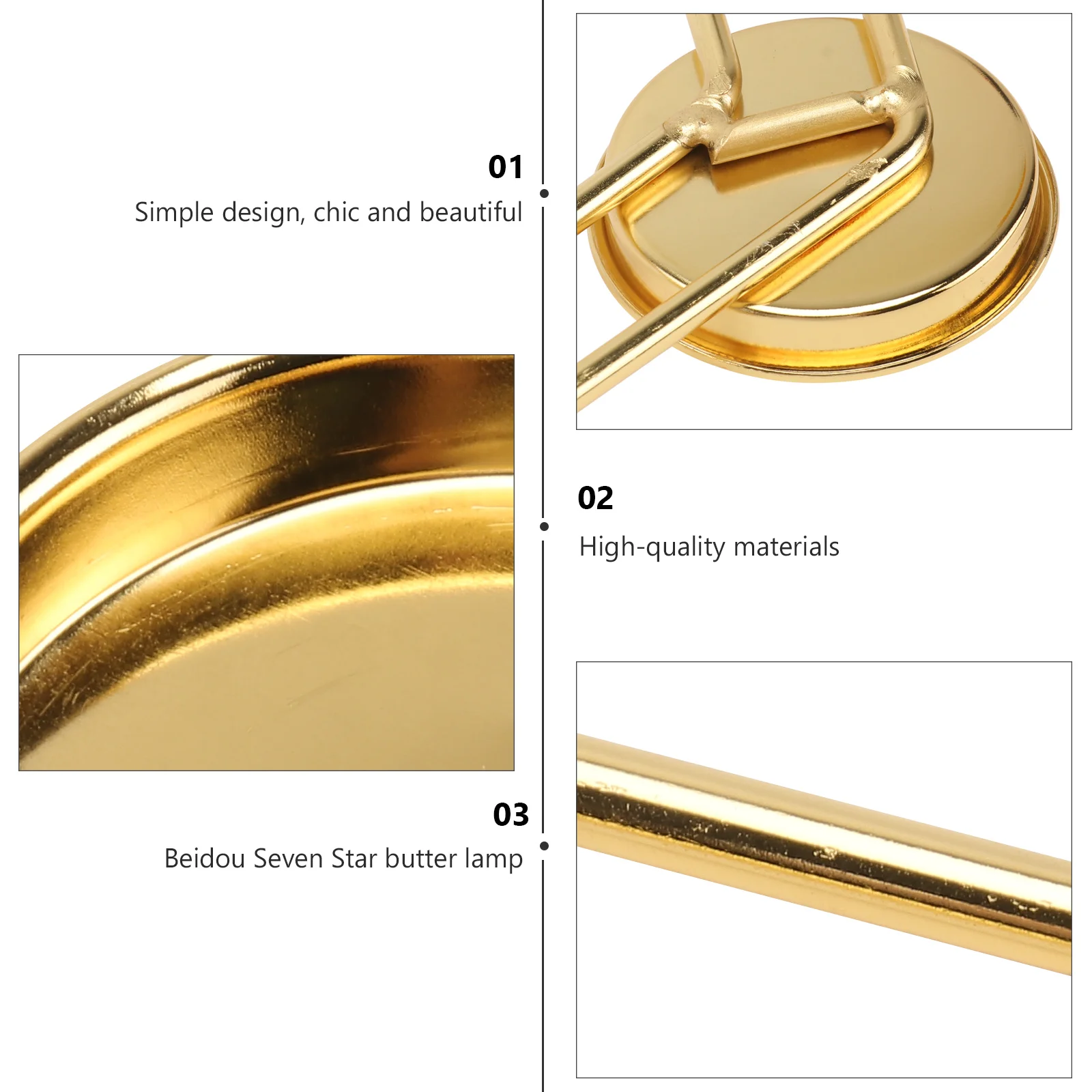 

1Pcs Buddhist Ritual Candleholder Worship Stand for Temple Home Party Ceremony Supplies