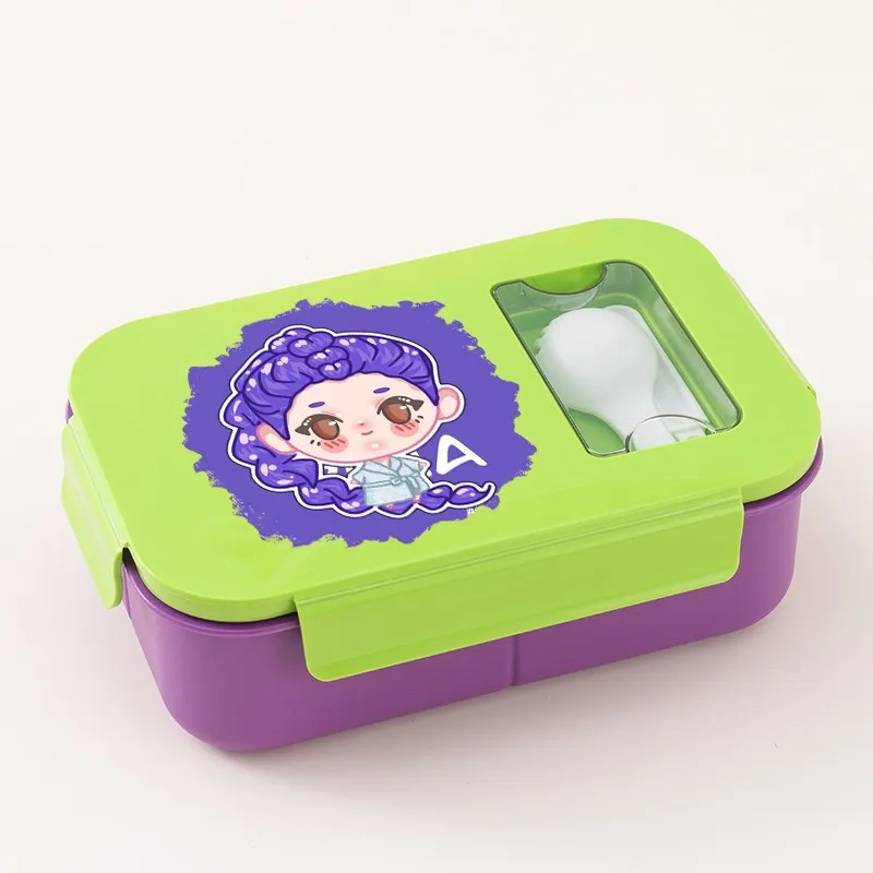 Kpop شيطان هنتر علب الاغذية Minecrafted طباعة المحمولة بينتو صندوق الميكروويف ساخنة صناديق الغداء نزهة صندوق الأطفال الغذاء الحاويات #5