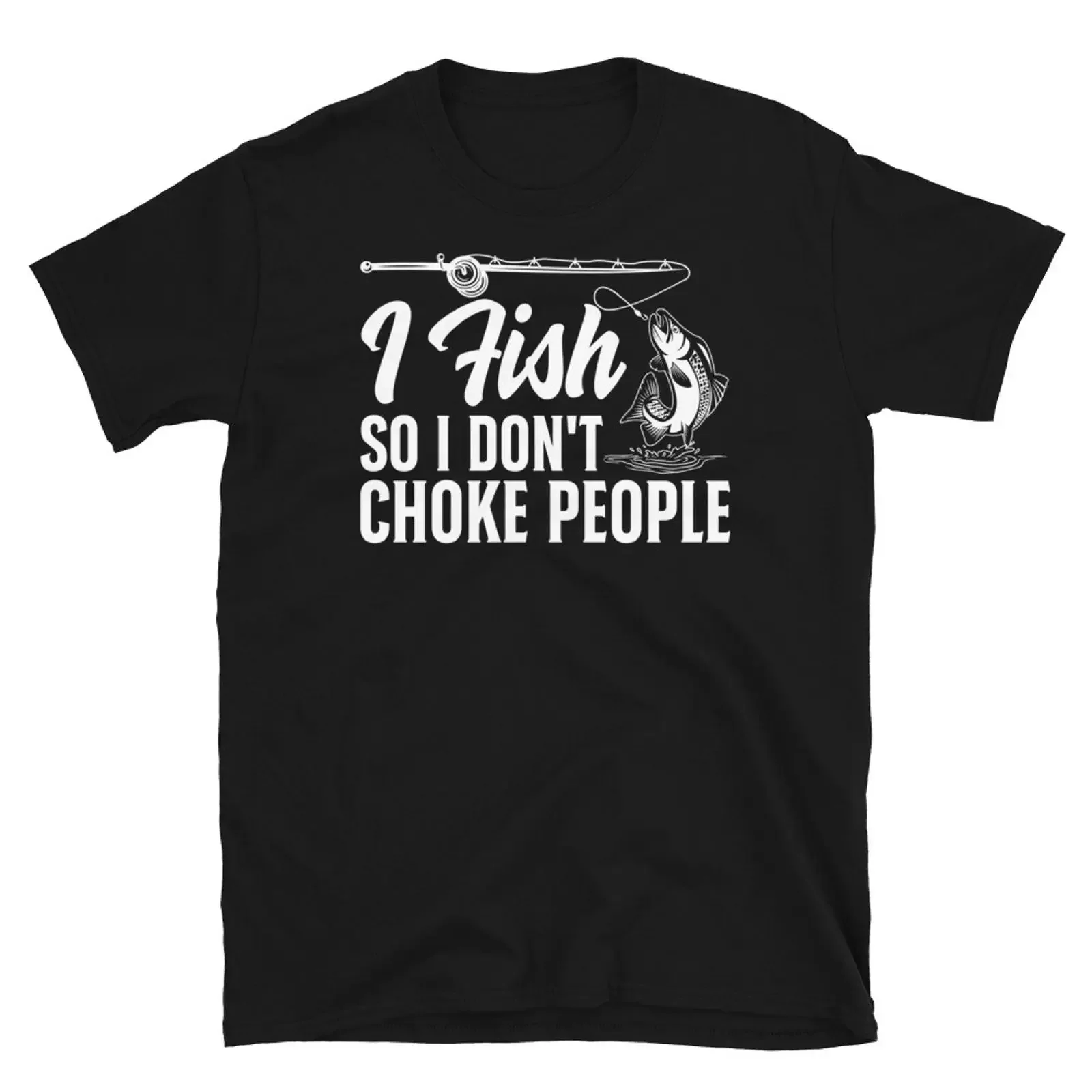I Fish So Don t Choke People Fishing Fisherman  Shirt vintage Washed homme streetwear Comfortable fashion Unisex Soft graphic