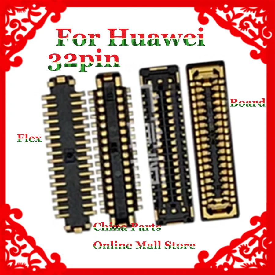 

For Huawei P30 Lite P30Pro P30Lite Mate 10 Head 5 Nova 4E Nova4E Tail socket Charger Dock On BoardFlex 32pin Inline motherboard