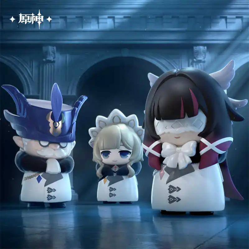 جينشين إمباكت فاتوي هاربينجرز سلسلة صندوق أعمى نيمي أرقام مكتب حلية لعبة مجسمة جينشين Q نسخة الدمى صندوق غامض هدية