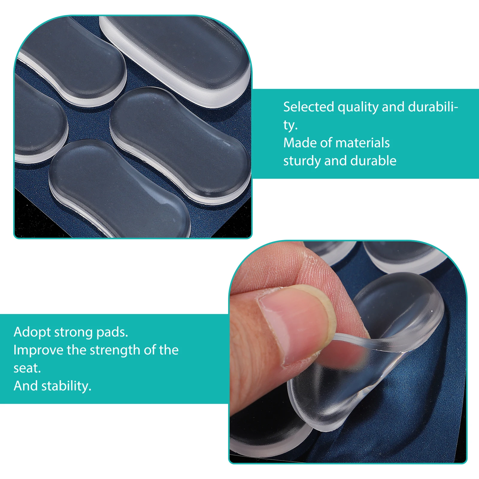 

15Pcs Toilet Lid Buffer Pads High-Quality Durable Material Silent Anti-Noise Bathroom Accessories Toilet Lid Buffer Pads